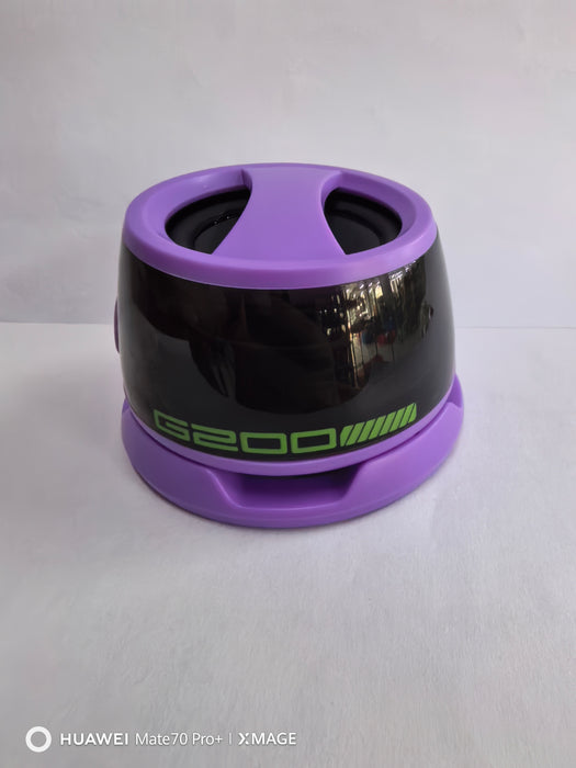 Portable Bluetooth Speaker G200 RGB Lighting Speaker BT5.3 Mini Sound Box 7 Hours Playback Magnetic Phone Holder